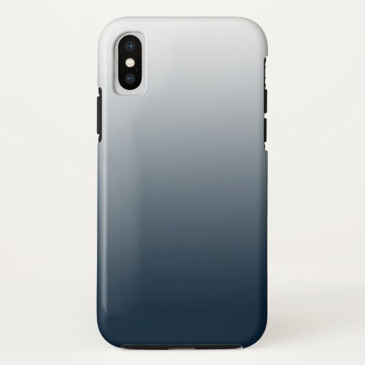 Blauer Verlauf Case-Mate iPhone Hülle (Rückseite)