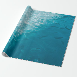Blauer Verlauf Geschenkpapier