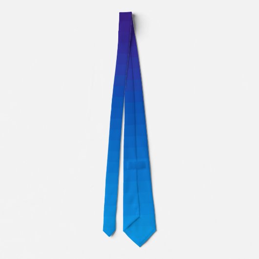 Blauer Verlauf| horizontale Linien| Streifen| Krawatte (Rückseite)