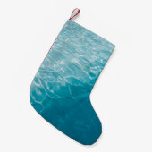 Blauer Verlauf Kleiner Weihnachtsstrumpf (Vorderansicht (hängend))