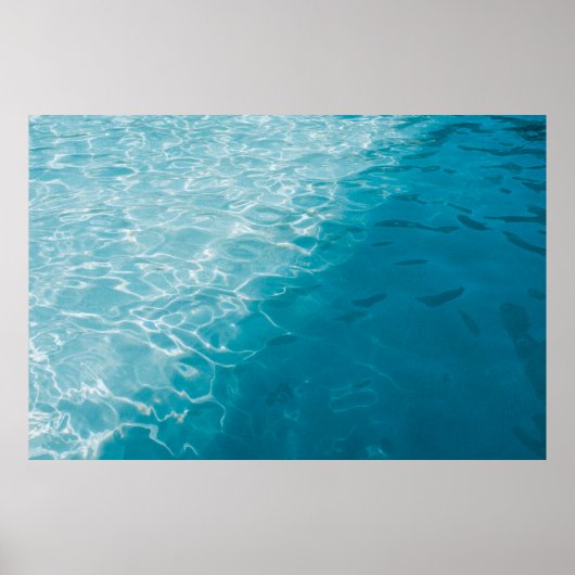 Blauer Verlauf Poster (Vorne)