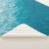 Blauer Verlauf Sherpadecke (3/4)