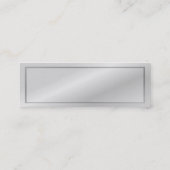 Blauer Verschluss Transparente Visitenkarte (Rückseite)