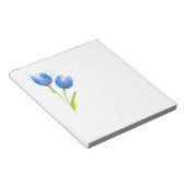 Blauer Violet Tulips Notizblock (angewinkelt)