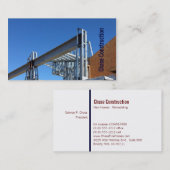 Blauer Visitenkarte (Vorne/Hinten)