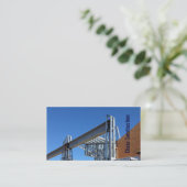 Blauer Visitenkarte (Stehend Vorderseite)