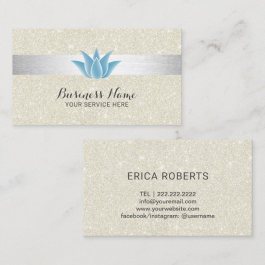 Blauer Visitenkarte (Vorne/Hinten)