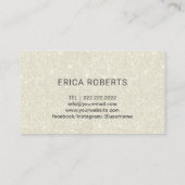 Blauer Visitenkarte (Rückseite)