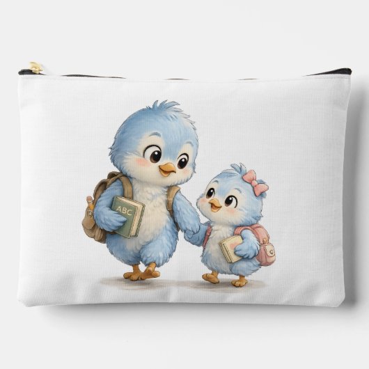 Blauer Vogel Accessoire-Etasche Zubehörtasche (Vorderseite)