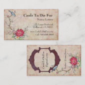 Blauer Vogel auf einer Niederlassung Visitenkarte (Vorne/Hinten)