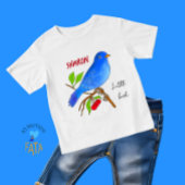 Blauer Vogel Baby T-shirt