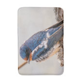 Blauer Vogel, Barnschlucht, kanadische Fotografie Badematte (Vorderseite Vertikal)