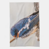 Blauer Vogel, Barnschlucht, kanadische Fotografie Geschirrtuch (Vertikal)