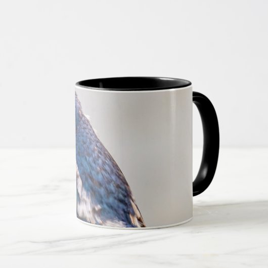 Blauer Vogel, Barschschlucken Tasse (VorderseiteRechts)