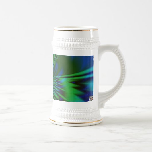 Blauer Vogel Bierglas (Rechts)