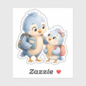 Blauer Vogel Bruder Vinyl Sticker (Blatt)