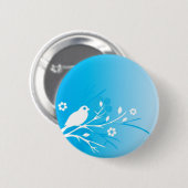 Blauer Vogel Button (Vorne & Hinten)