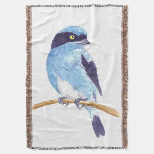 Blauer Vogel Decke (Vorderseite Vertikal)