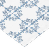 Blauer Vogel des Glücks geflügelte Vögel Muster Tischdecke (Schrägansicht)