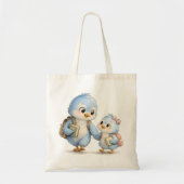 Blauer Vogel-Einkaufs-Tasche Tragetasche (Vorne)