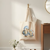 Blauer Vogel-Einkaufs-Tasche Tragetasche