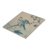Blauer Vogel Fliese (Seite)