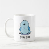 Blauer Vogel Funny Animal Pub Kaffeetasse (Links)