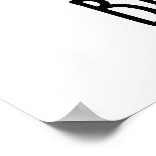 Blauer Vogel Funny Animal Pub Poster (Ecke)