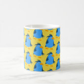 Blauer Vogel für Kinder Kaffeetasse (Mittel)