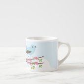 Blauer Vogel in Blossom Tree Espressotasse (Rechts)