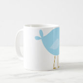 Blauer Vogel Kaffeetasse (Vorderseite Links)