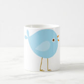 Blauer Vogel Kaffeetasse (Mittel)