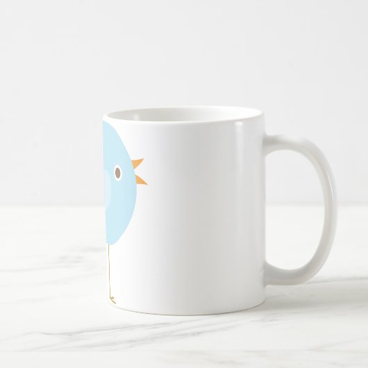 Blauer Vogel Kaffeetasse (Rechts)