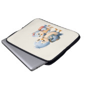 Blauer Vogel Laptop-Hülle Organizer Laptopschutzhülle (Vorne Knopf)