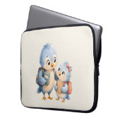 Blauer Vogel Laptop-Hülle Organizer Laptopschutzhülle (Vorderseite Links)