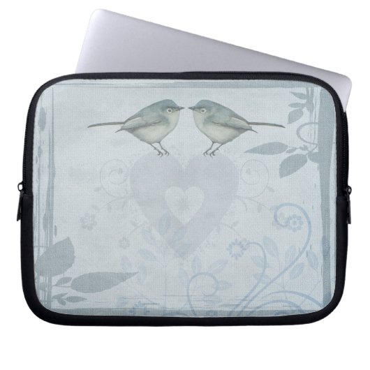 Blauer Vogel Laptopschutzhülle (Vorderseite)