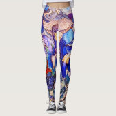 Blauer Vogel-Leggings Leggings (Vorderseite)