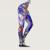 Blauer Vogel-Leggings Leggings (Rechts)