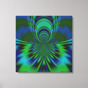 Blauer Vogel Leinwanddruck