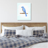 Blauer Vogel Leinwanddruck (Insitu (Schlafzimmer))