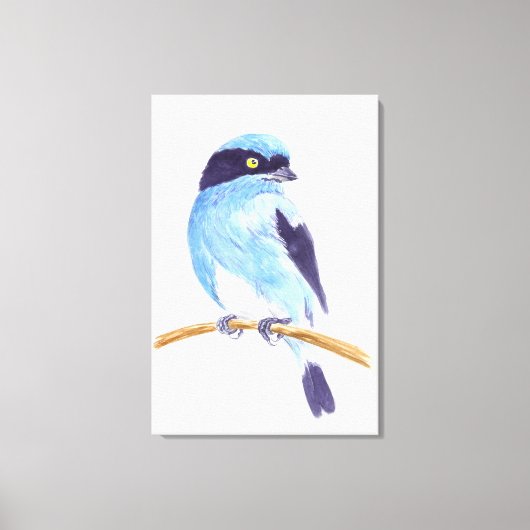 Blauer Vogel Leinwanddruck (Vorderseite)