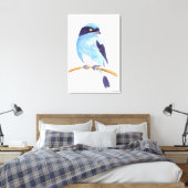 Blauer Vogel Leinwanddruck (Insitu (Schlafzimmer))