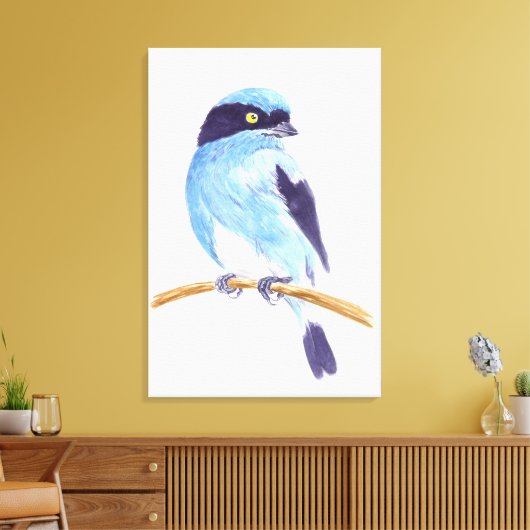 Blauer Vogel Leinwanddruck (Insitu (Wohnzimmer))