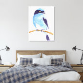 Blauer Vogel Leinwanddruck (Insitu (Schlafzimmer))