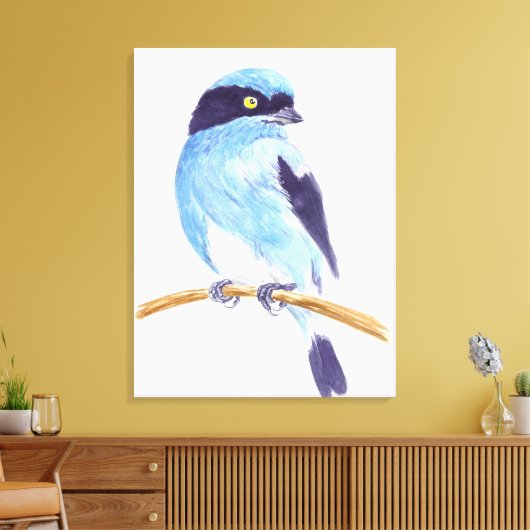 Blauer Vogel Leinwanddruck (Insitu (Wohnzimmer))