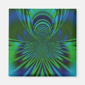 Blauer Vogel Magnet (Vorne)