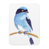 Blauer Vogel Magnet (Vertikal)