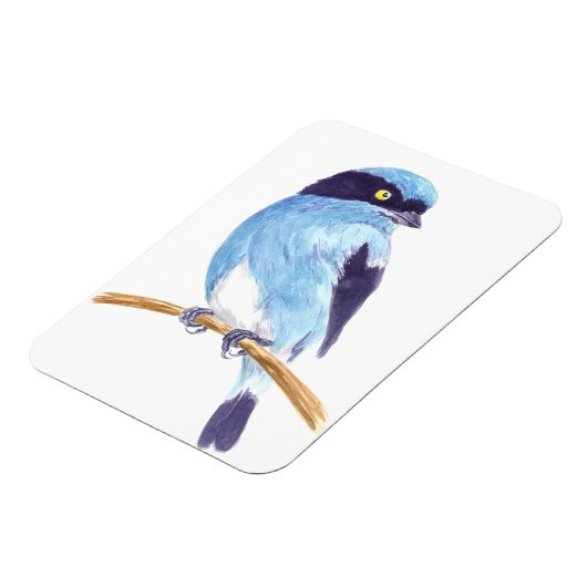Blauer Vogel Magnet (Linke Seite)
