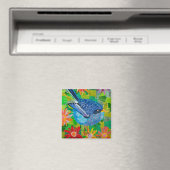 Blauer Vogel Magnet (In Situ (Geschirrspüler))