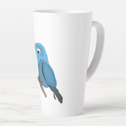 Blauer Vogel Milchtasse (Rechte Ecke)